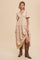 Beige Crochet Lace Tiered Maxi Dress