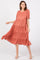 Salmon Short Sleeve Dress