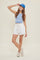 Ivory Drawstring Fringe Hem Shorts