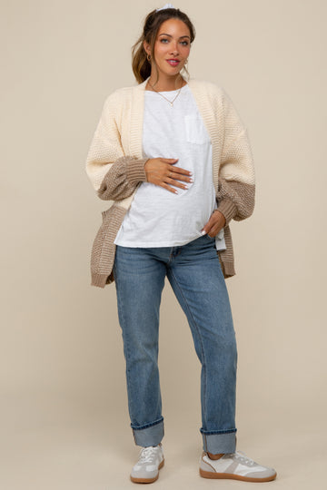 Blue Clean Stretch Straight Maternity Jeans