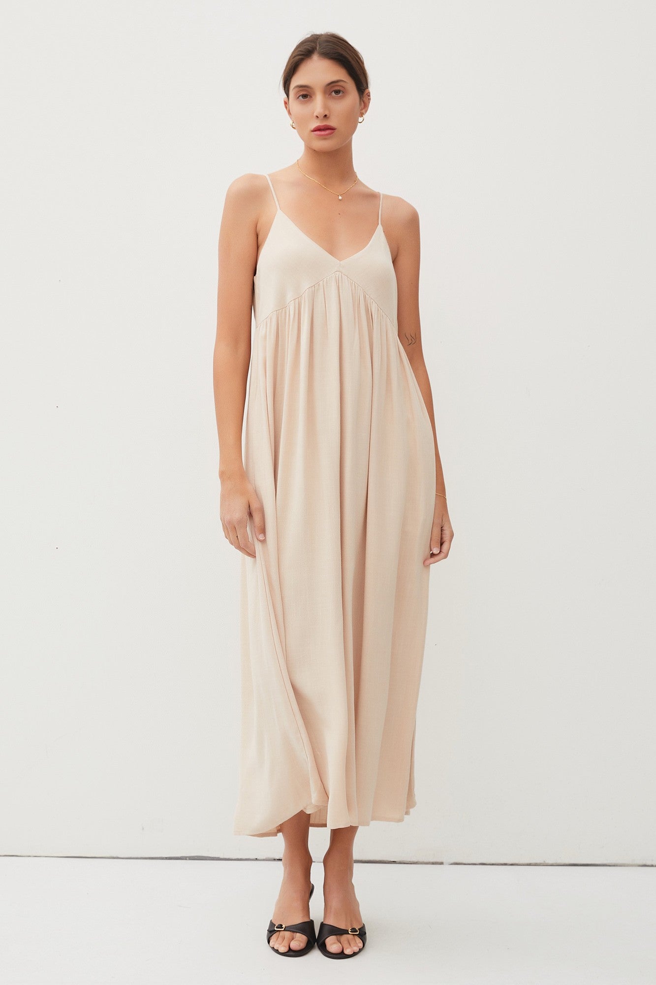 Beige Flowy Maternity Maxi Dress PinkBlush Beige Flowy Maternity Maxi Dress PinkBlush