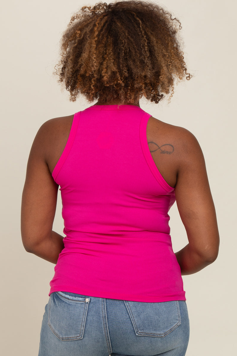 Fuchsia Basic Ribbed Tank Top – PinkBlush