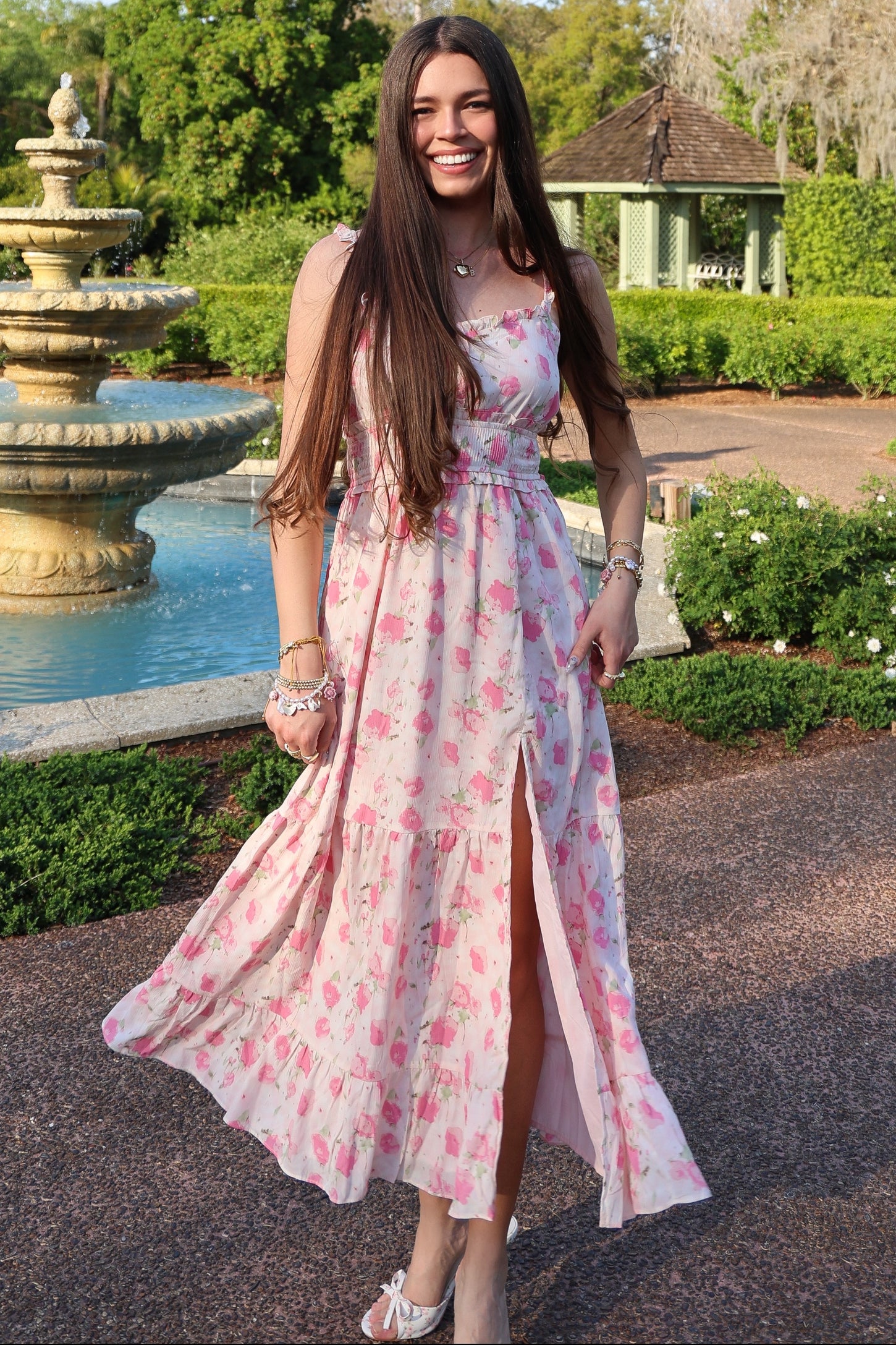 pink floral print midi dress Buy Pastel Pink Floral Print Flutter Sleeve Wrap Midi Dress from Next USA