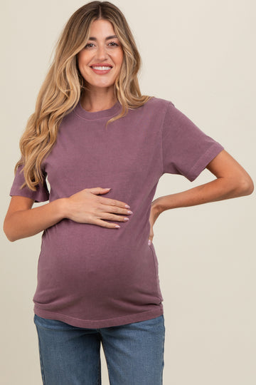 Plum Basic Maternity T-Shirt