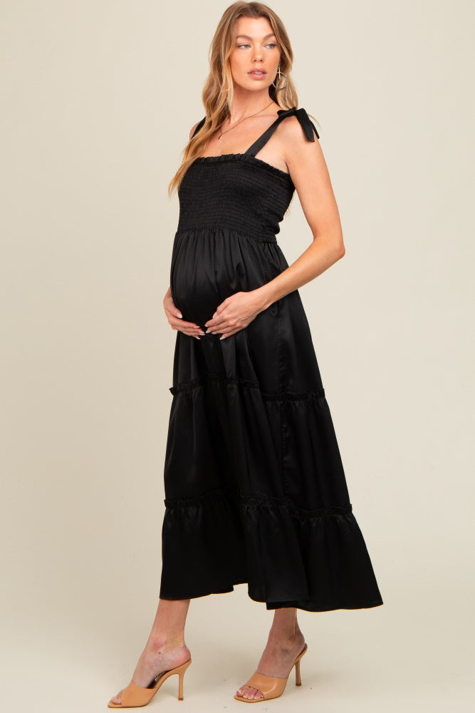 black satin maternity bridesmaid dress Maternity Bridesmaid Dresses