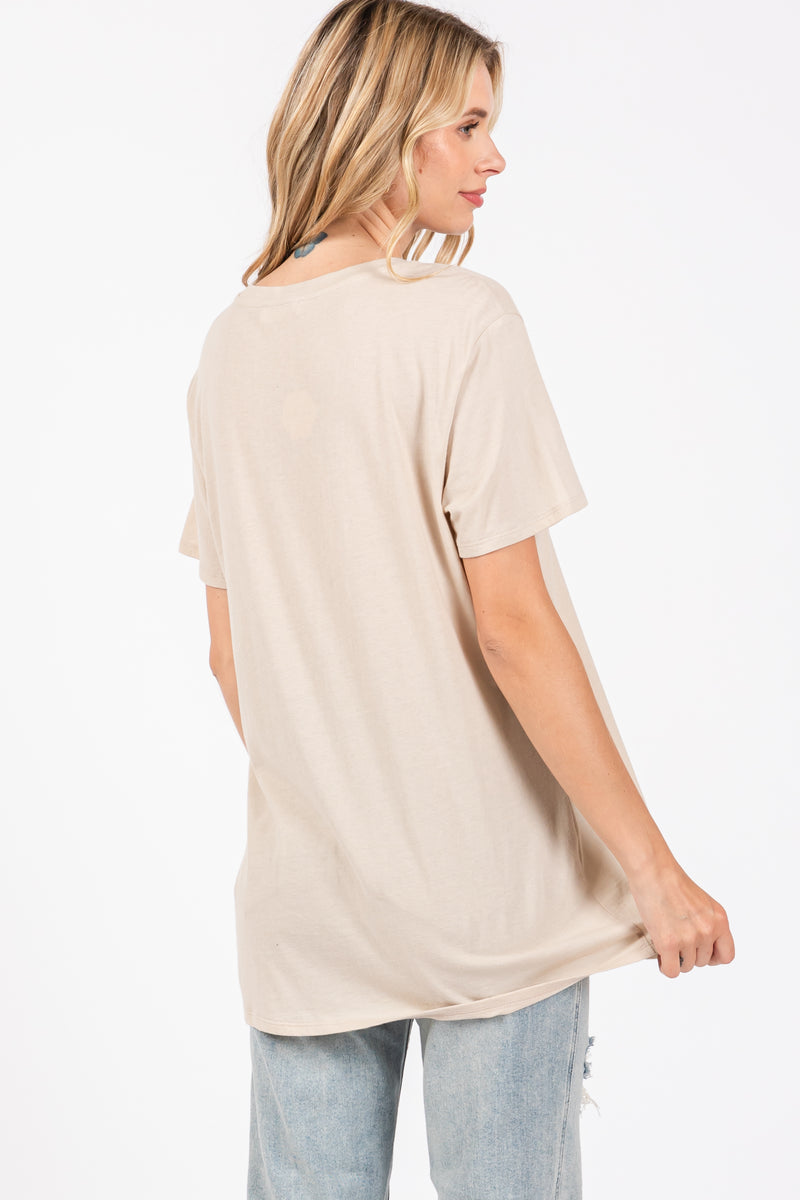 Beige Basic Tee – PinkBlush