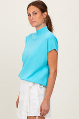 Aqua Mock Neck Knit Top