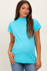 Aqua Mock Neck Knit Maternity Top