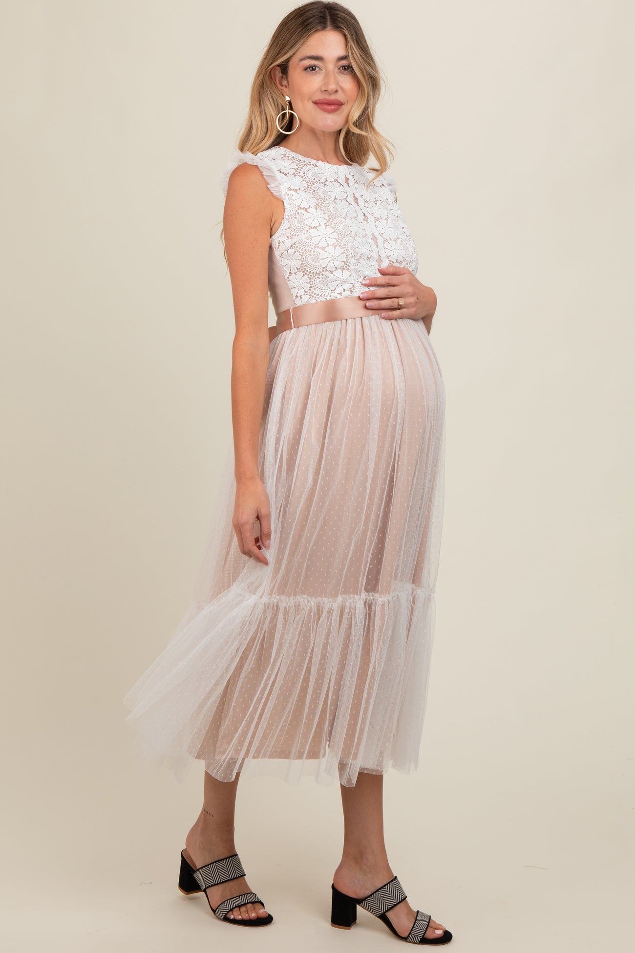 Dress Long Sleeve Pink Black Lace Maternity Gown Marion Maternity Sarah Tencel Empire Maternity Nursing Dress, Dress Long Sleeve Pink Black Lace Maternity Gown Marion Maternity Sarah Tencel Empire Maternity Nursing Dress,