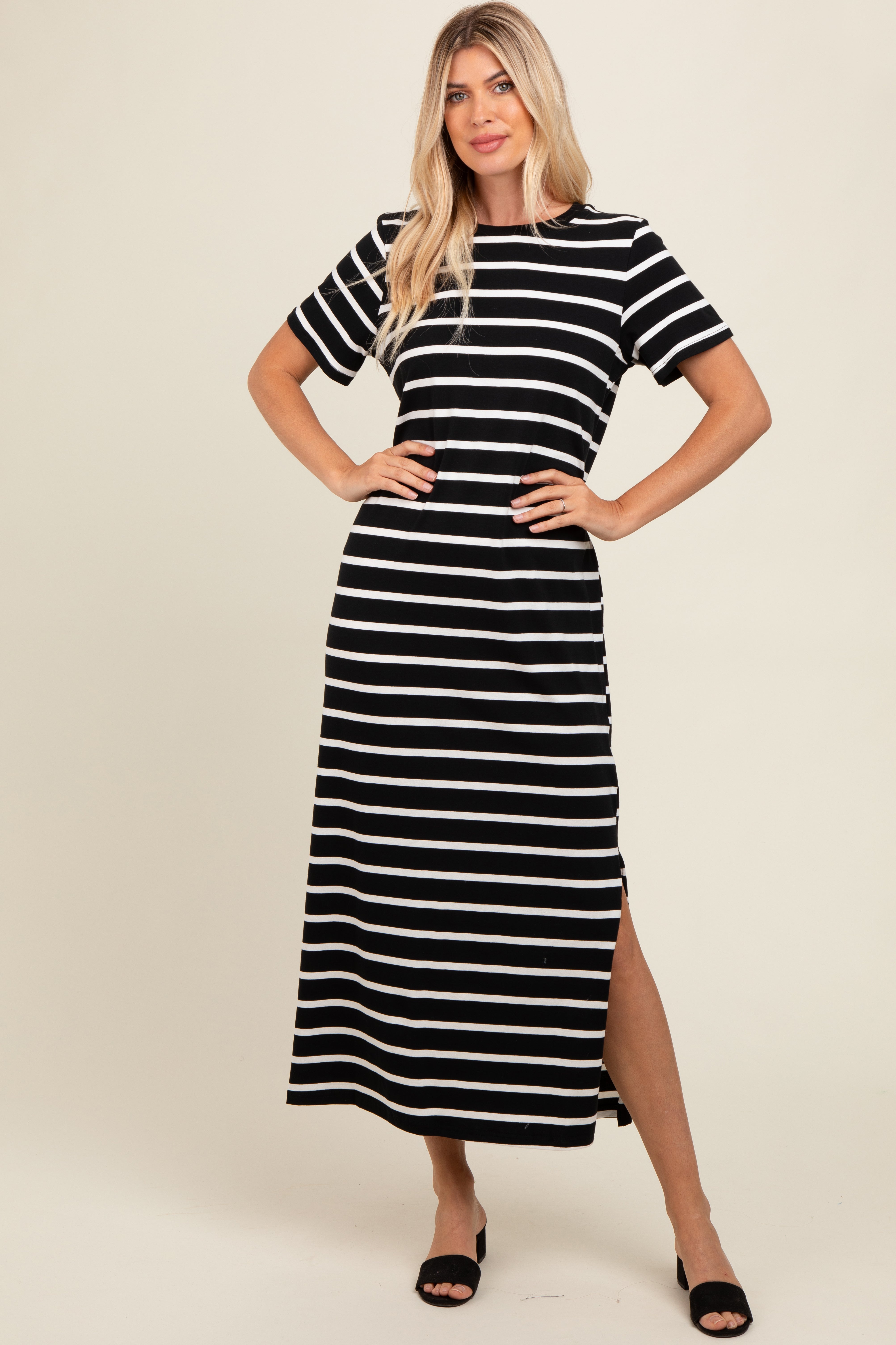 casual dress with slits on the side LCTSLRD Casual Outfits Solid Color Asymmetrical Shoulder Tie-Up Side Slit Dress Maxi Dresses at Amazon Women's Clothing store