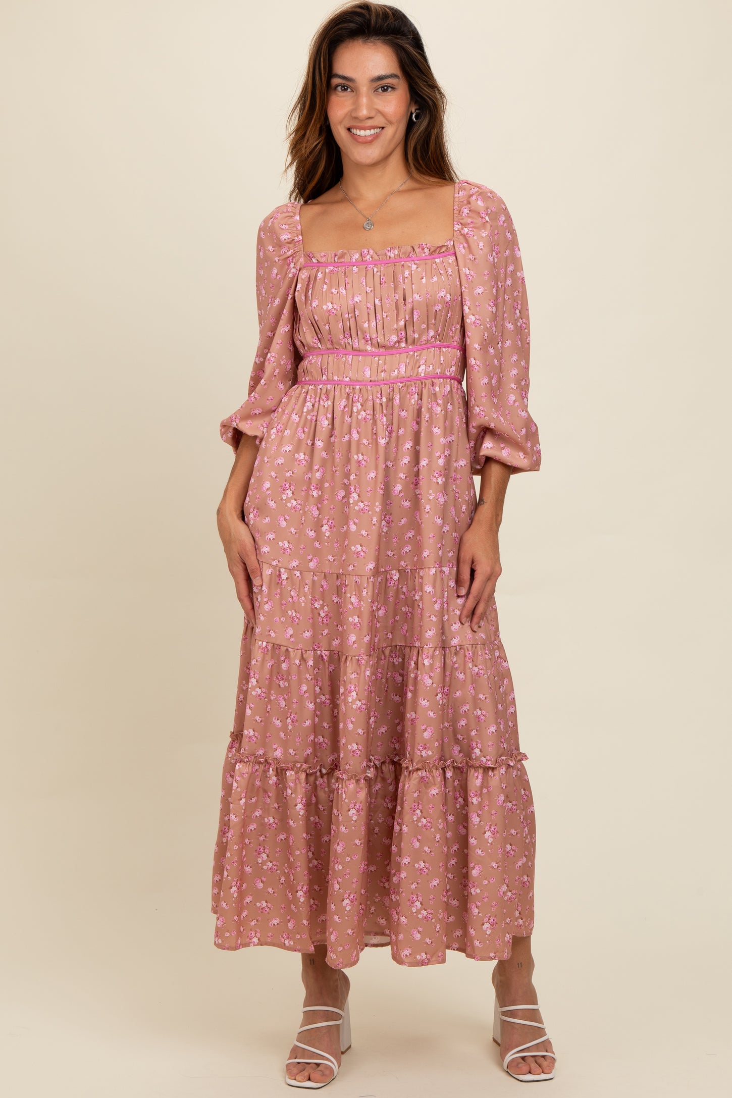 pleated tiered maxi dress Luxe Perfection Emerald Green Pleated Tiered Backless Maxi Dress