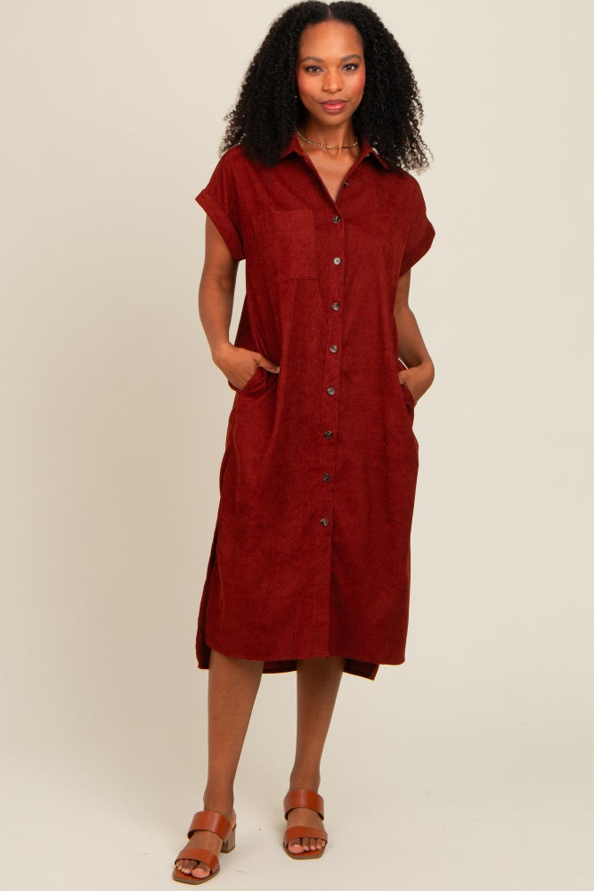 midi corduroy dress womens Rust Button Down Maternity the perfect blend of *fera ballet flats* Lace Spliced Backless Midi Size:14/3XL