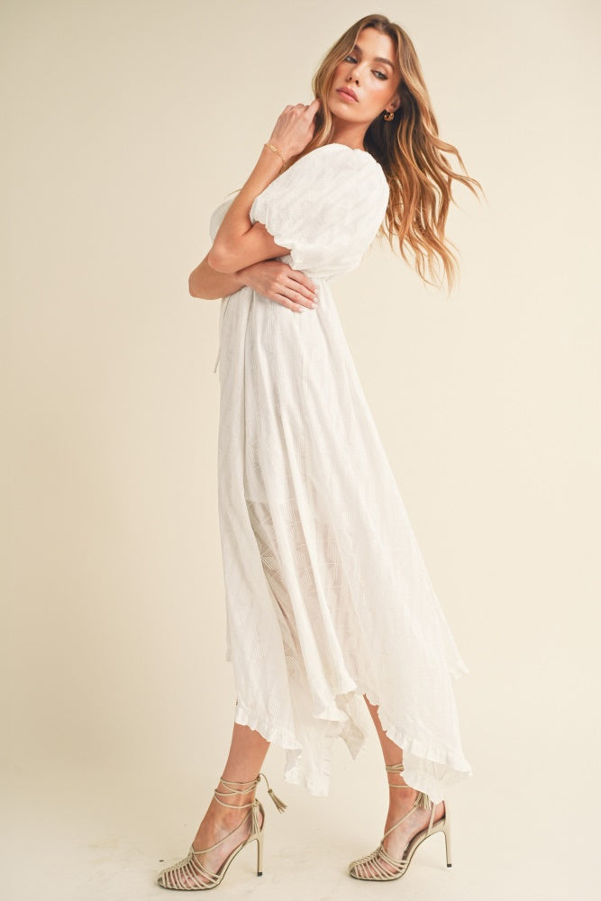 White Flowy Dress – PinkBlush