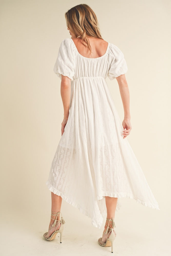 White Flowy Dress – PinkBlush