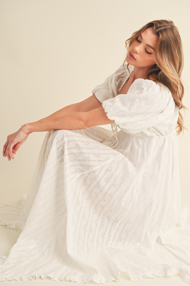 White Flowy Dress – PinkBlush