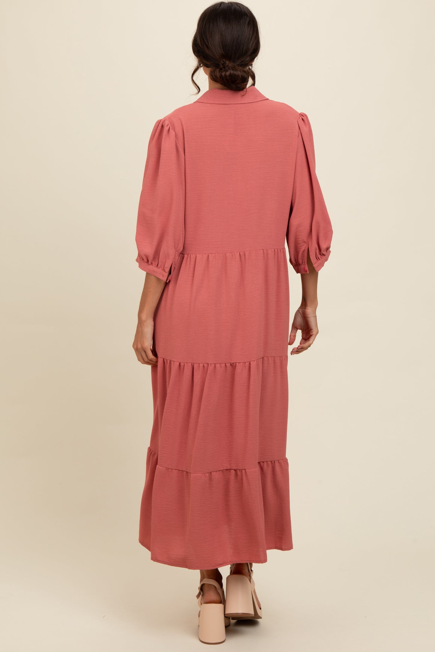 salmon midi dress Tori Midi Dress Salmon 8