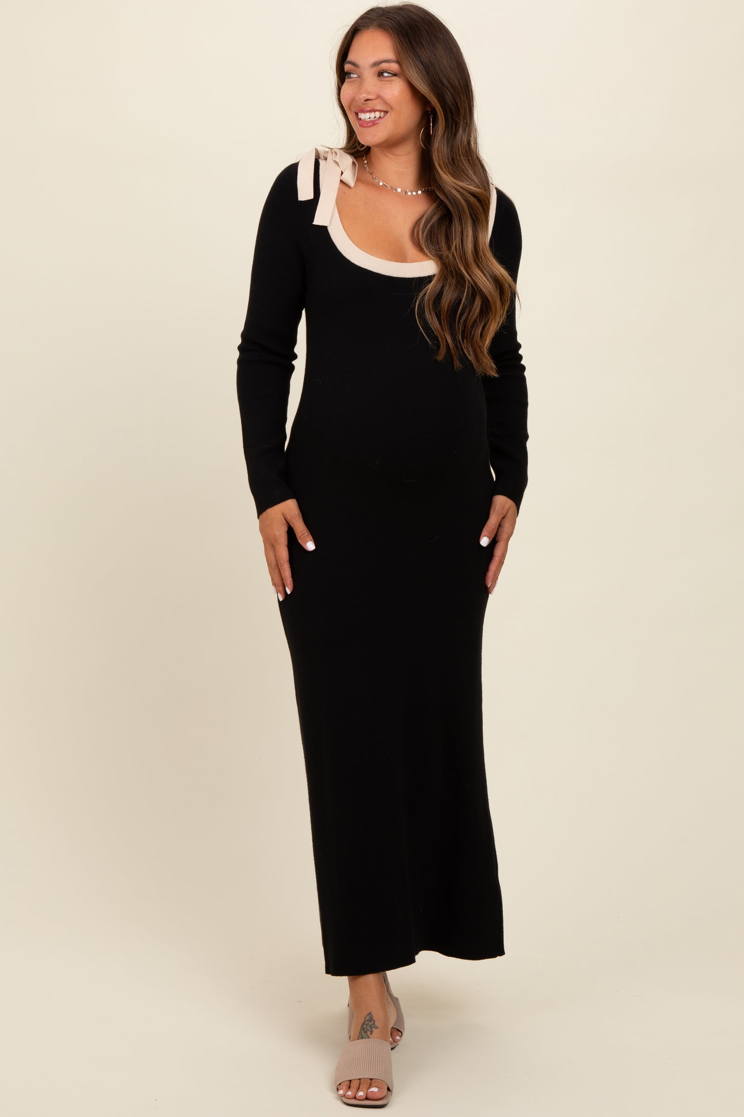 fitted lace wedding dress Bebe Women's Long Sleeve Scoop Neck Sweater Midi Dress fitted lace wedding dress Bebe Women's Long Sleeve Scoop Neck Sweater Midi Dress