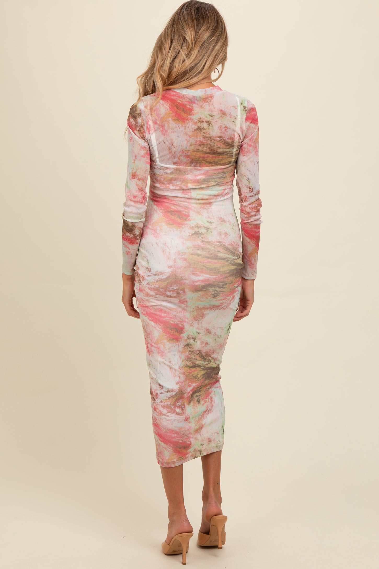 Mesh Bodycon Round Neck Abstract Print Bodycon Dress Pink Abstract Printed Mesh Overlay Maternity Maxi Dress Mesh Bodycon Round Neck Abstract Print Bodycon Dress Pink Abstract Printed Mesh Overlay Maternity Maxi Dress