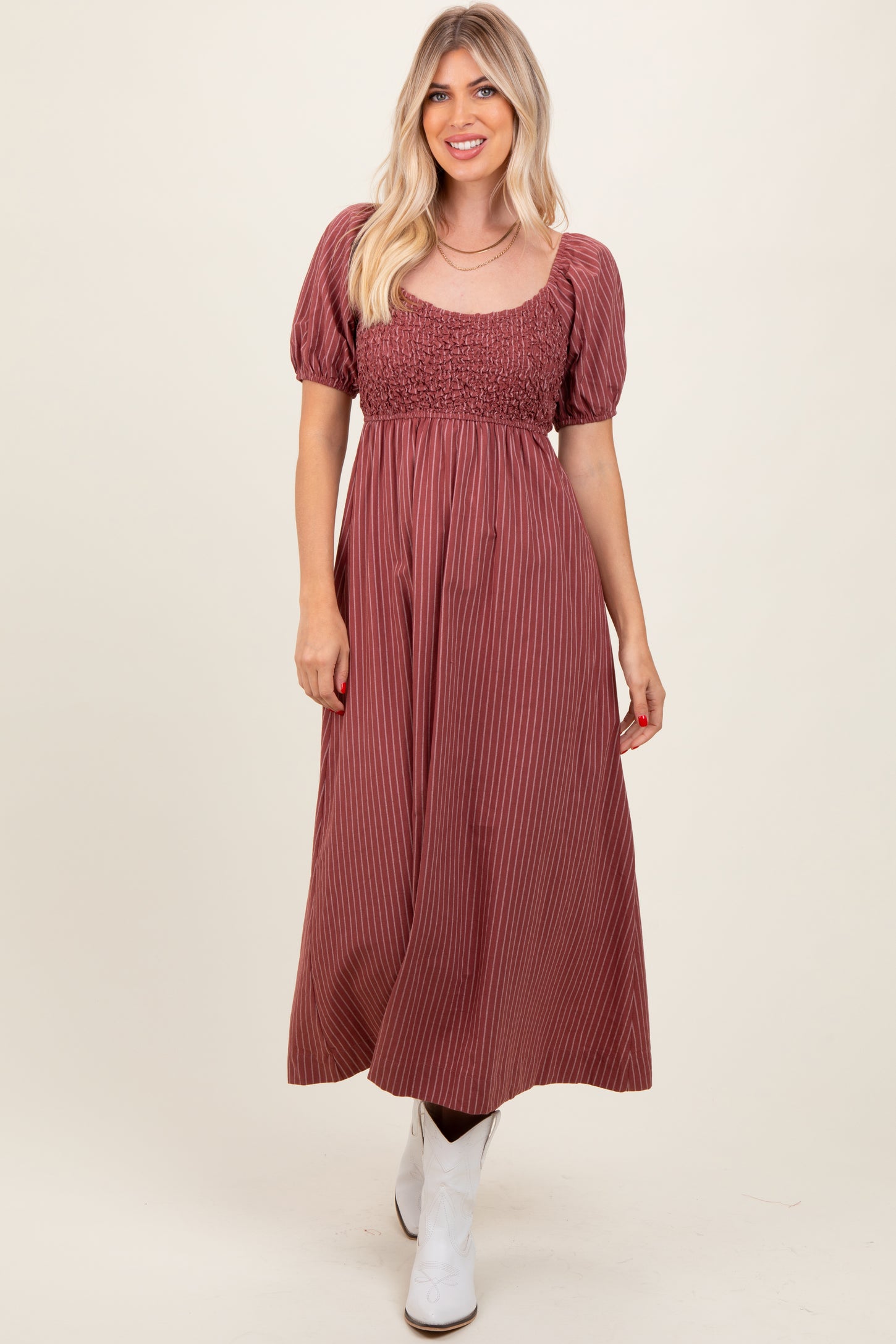 popcorn midi dress Blue Popcorn Midi Dress Prism Boutique