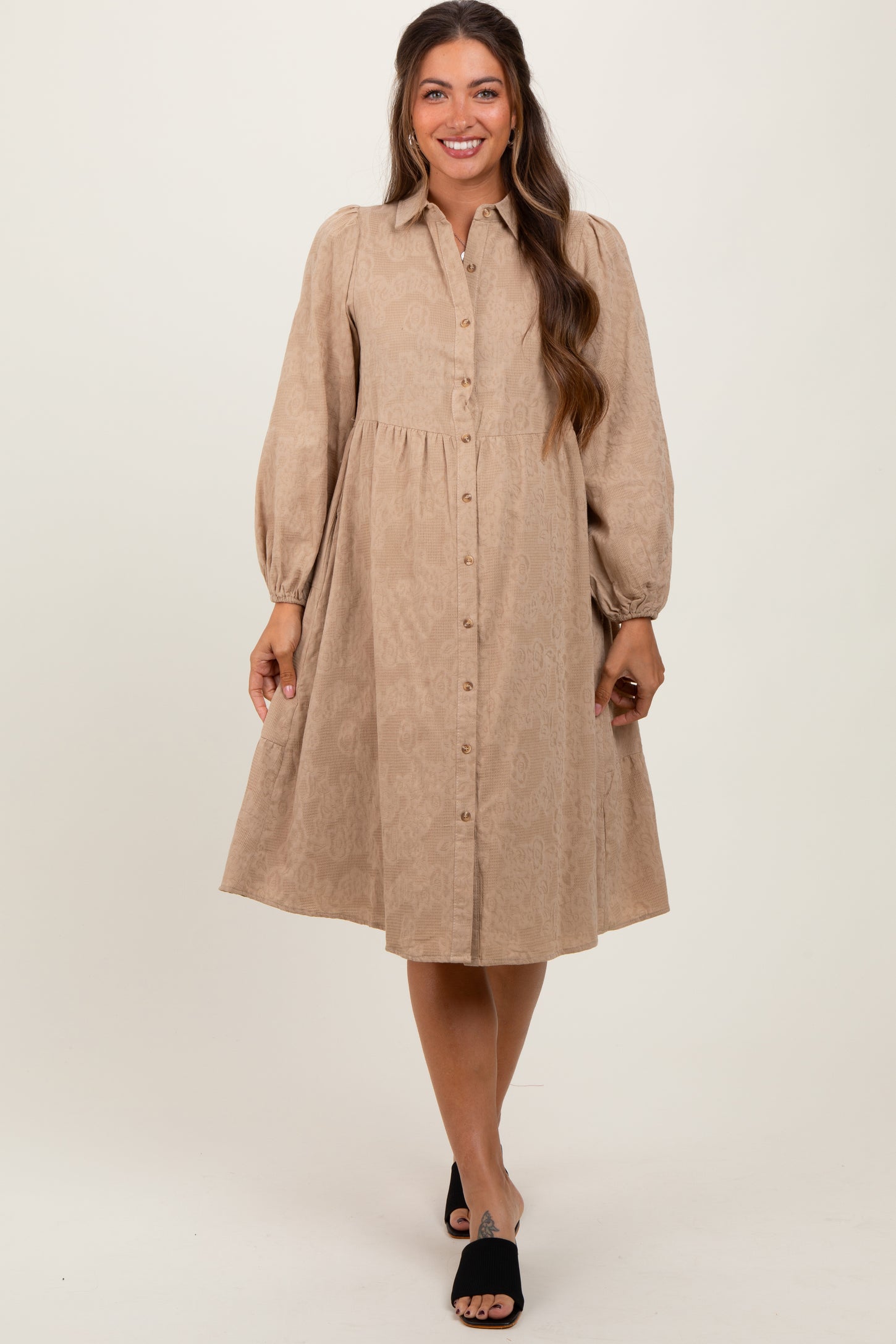 camel shirt dress Talissa Camel Pinwale Corduroy Shirt Dress