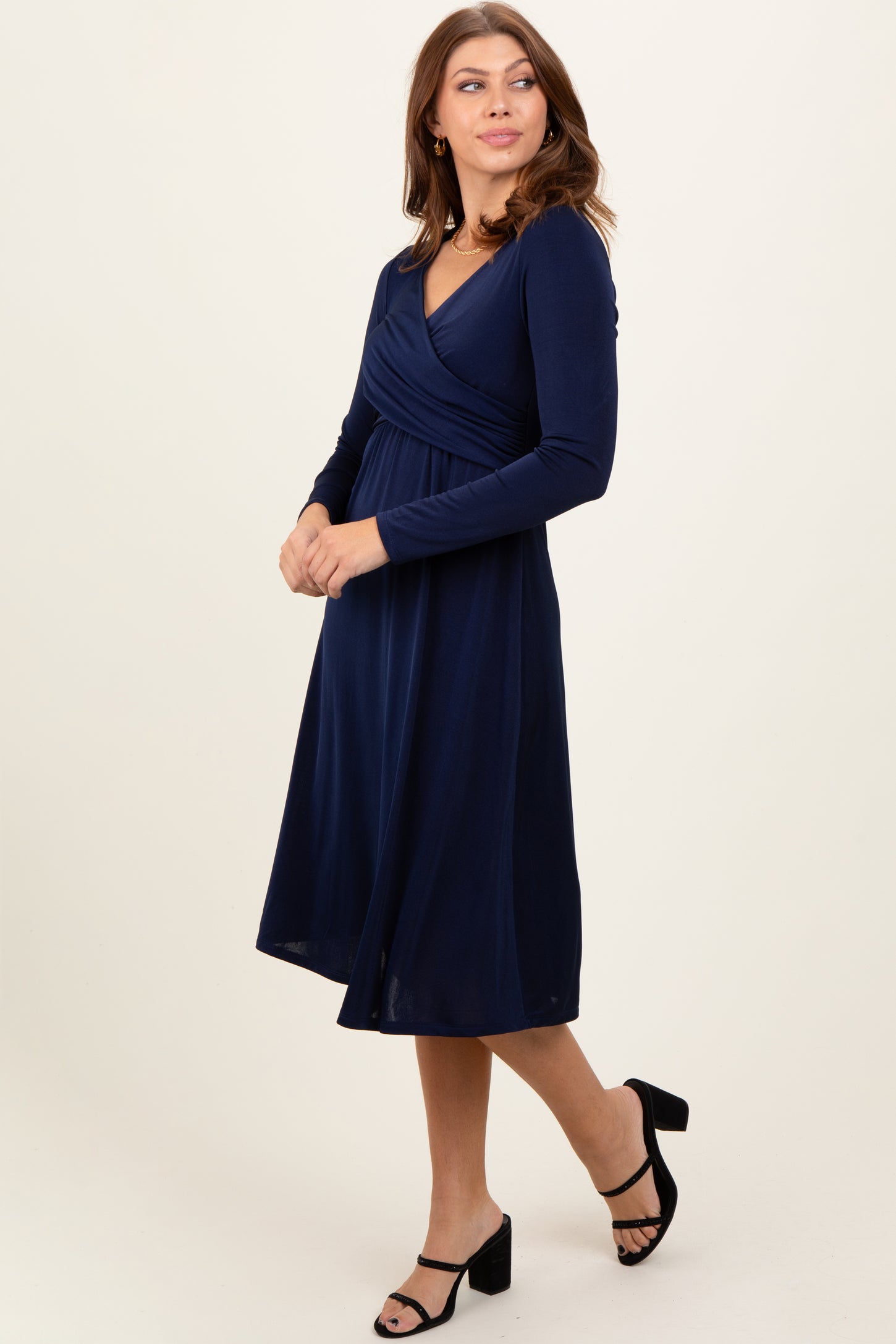 long sleeve crossover dress Pluto & Fox Women's Mesh Swiss Dot Long Sleeve Midi Dress Crossover V-Neck A Line Flowy Dresses Party Club Casual Dress (US, Alpha, Small, Regular, Regular, Black) at Amazon Women's Clothing store