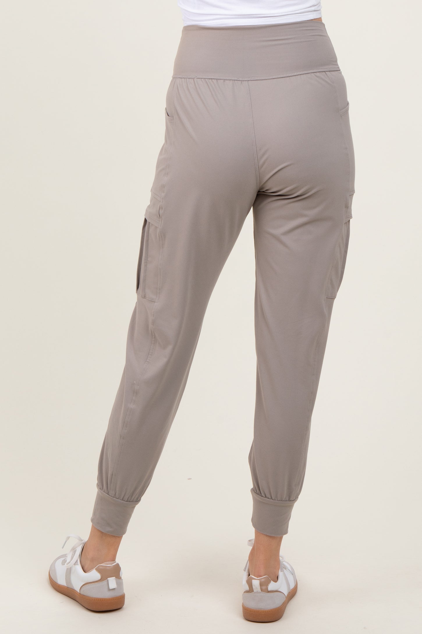 Grey Cargo Pocket Jogger Pants