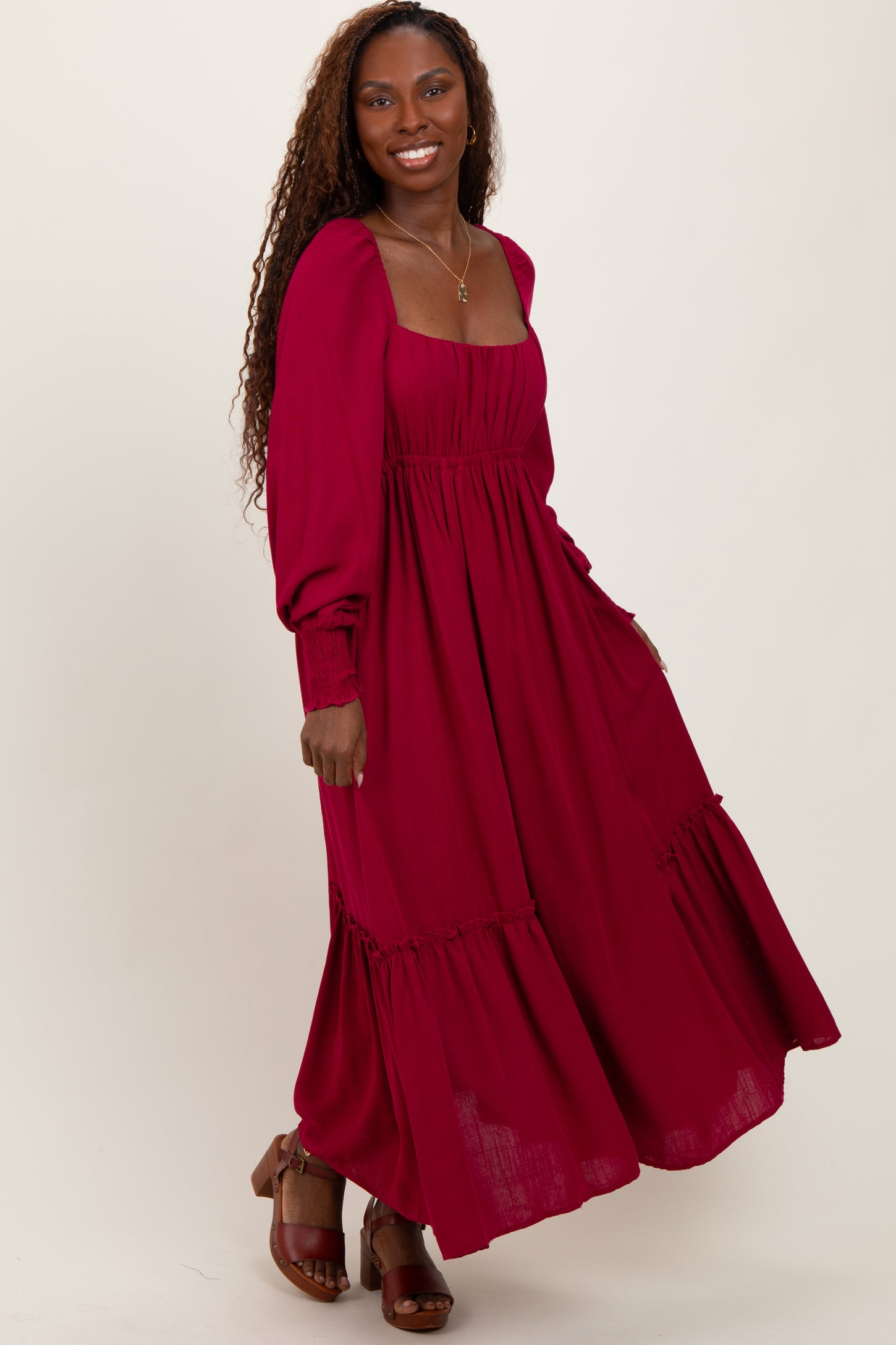 pink blush burgundy dress PinkBlush Burgundy Lace Mesh Overlay Plus Maxi Dress