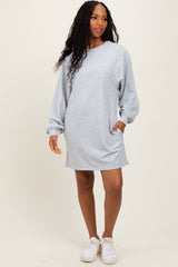 Heather Grey Ultra Soft Sweatshirt Dress