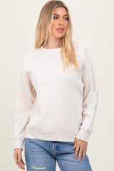 Cream Fleece Sweatshirt