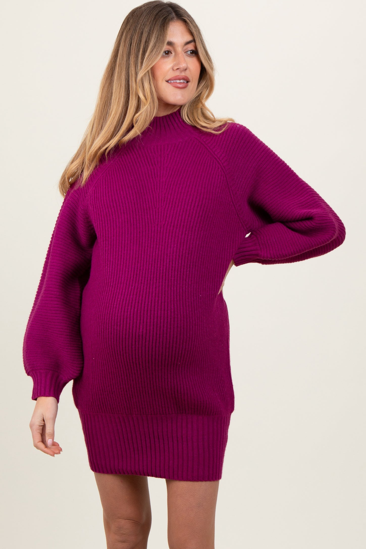 maternity pink sweater dress vokkrv Maternity Sweater Dress Women Spring Maxi Dress Waist Pregnancy Photoshoot Baby Shower Pink Free Size, Infant Girl's
