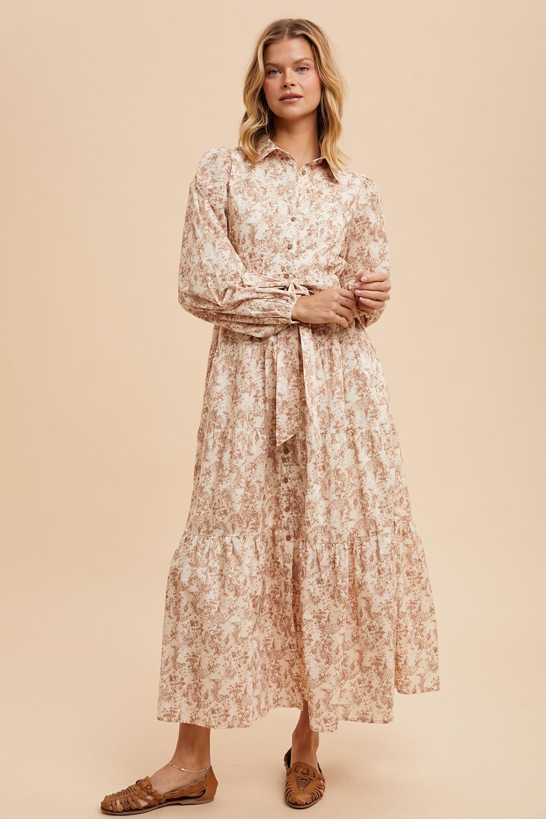 cotton toile dress Girls: The Claire Blue Toile Cotton Dress Shop the Mint