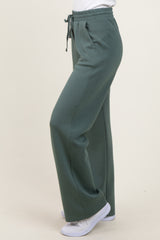 Light Teal Straight Leg Drawstring Sweatpants