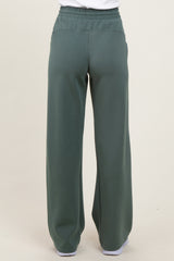 Light Teal Straight Leg Drawstring Sweatpants