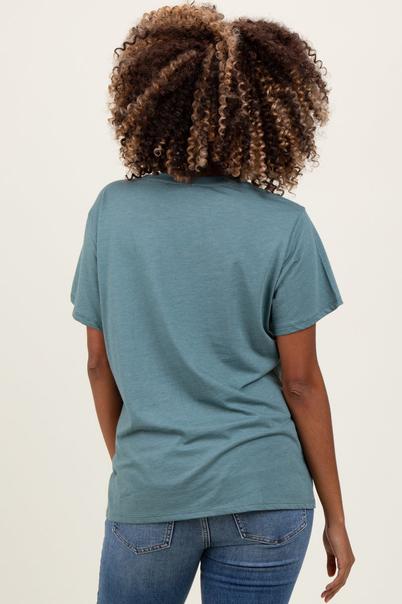 Light Olive Basic Maternity Tee – PinkBlush