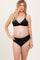 Black Crochet Detail Double Strap Maternity Bikini Set