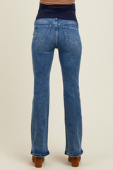 Navy Classic Bootcut Maternity Jeans