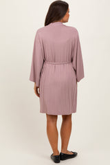 Mauve Delivery/Nursing Maternity Robe