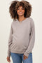 MochaFrench Terry Vintage Wash Maternity Pullover