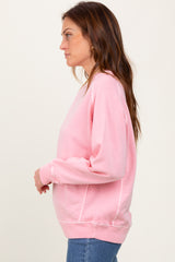Peach French Terry Vintage Wash Pullover