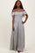 Black Smocked Top Woven Maxi Dress