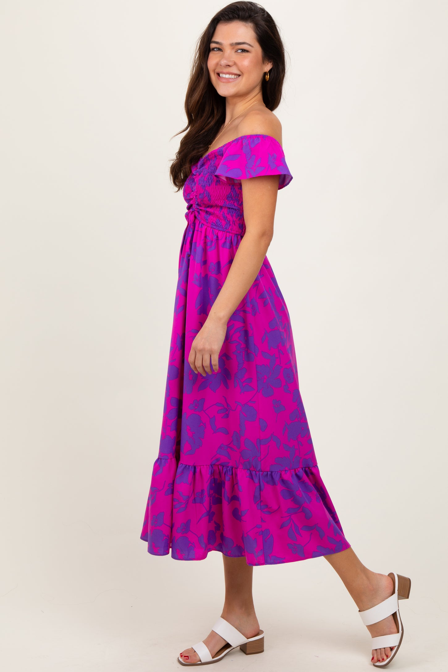 smocked top maxi dress Final Sale Plus Size Strapless Gauze in Mint Pockets Style Smocked Top BLUE Patchwork Maxi