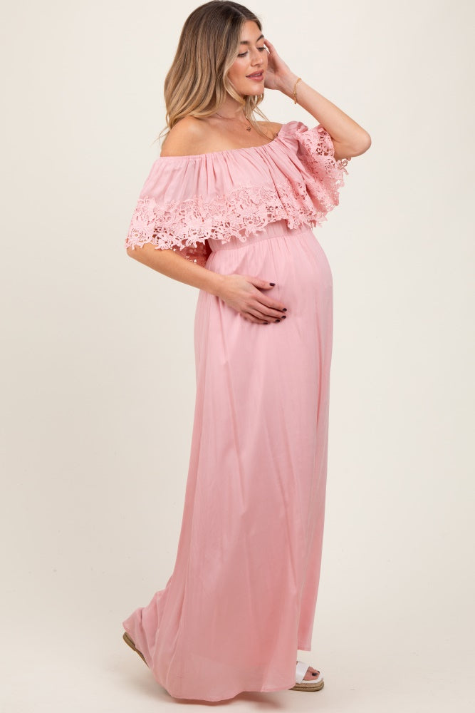 pink off the shoulder maternity dress Dresses for Baby Shower, Pregnancy Photoshoot Maxi Gown for Women, Bunmp-Friendly Wedding Guest Outfit, Cocktail at Amazon Women's Clothing store Both timeless and sophisticated Pink Maternity Dresses | Nordstrom