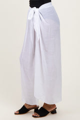 White Loose Beach Cover Up Skirt