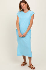 Aqua Casual Sleeveless Pocketed Midi Dress