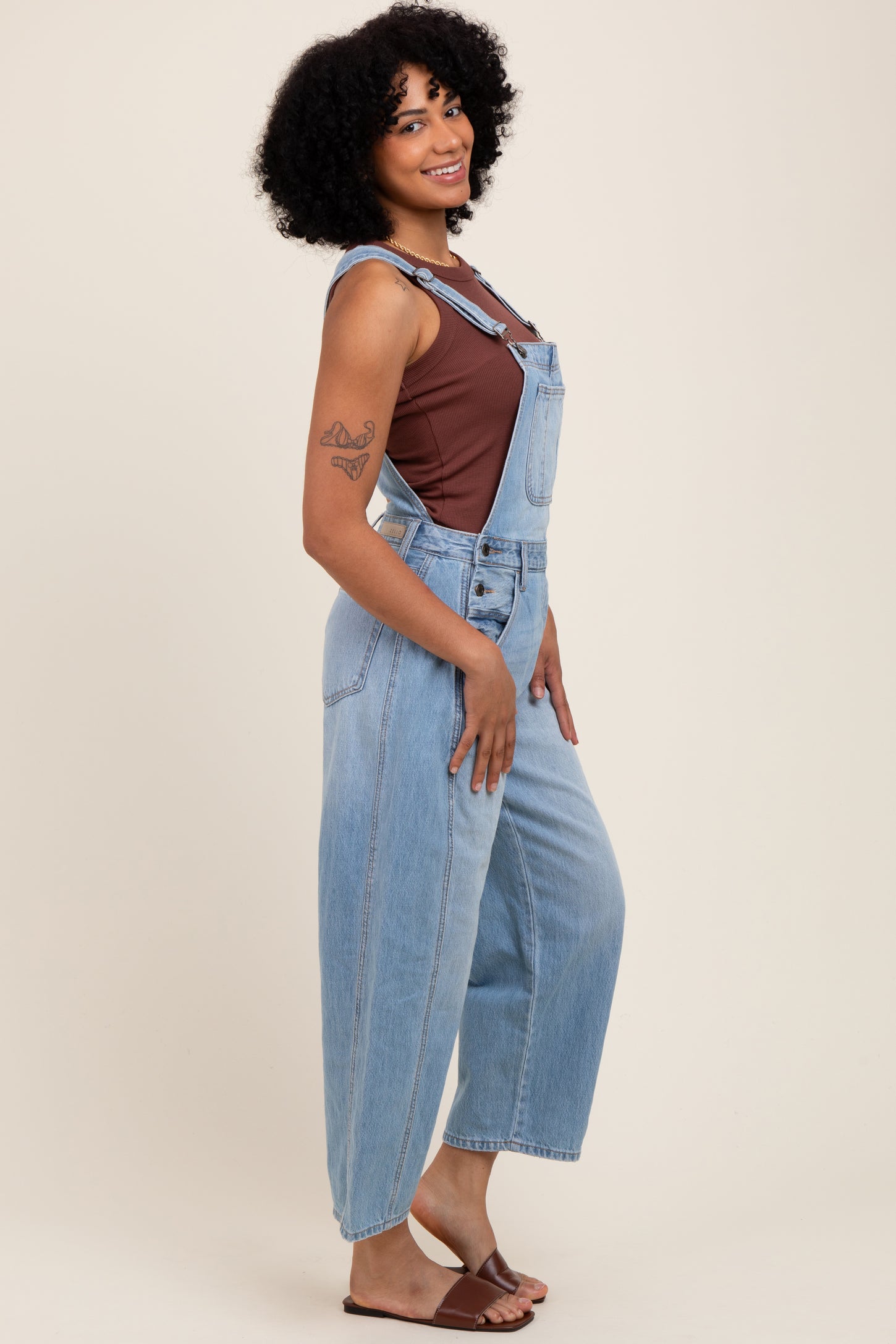 Bluescope Overalls Light Blue Barrel Leg Overalls – PinkBlush