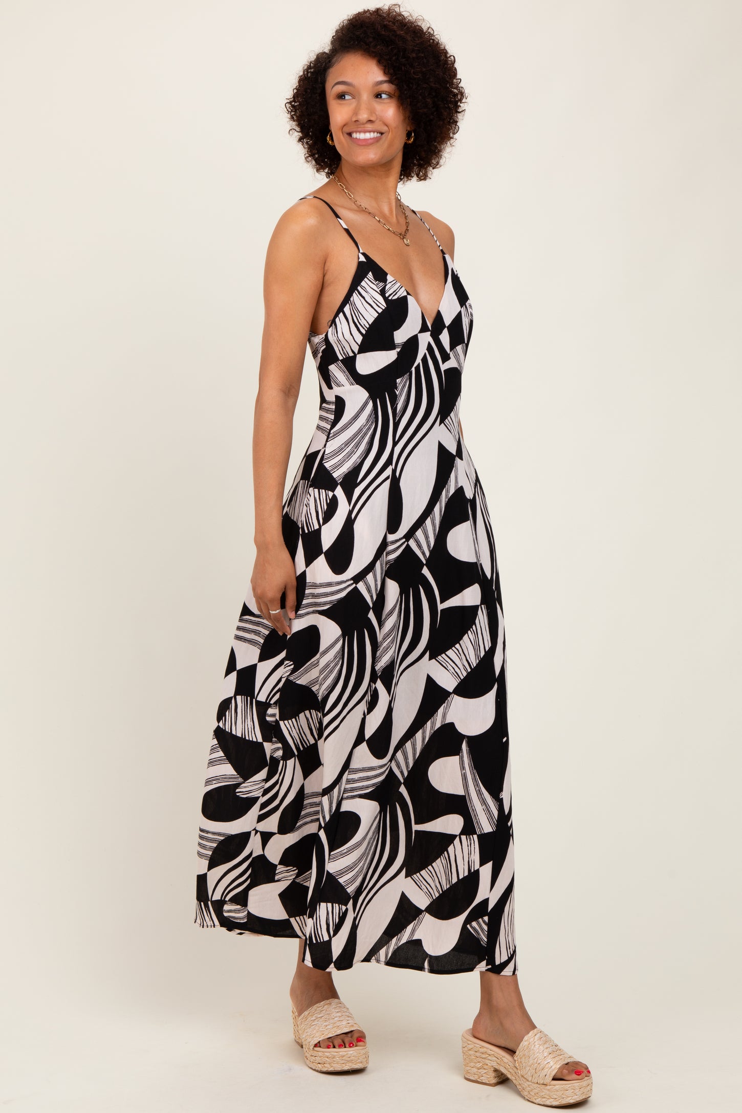 geo print maxi dress Women's Boho Geometric Print Puff Sleeve A-Line Maxi Dress 3 Colors SXL Peacock Blue / XL