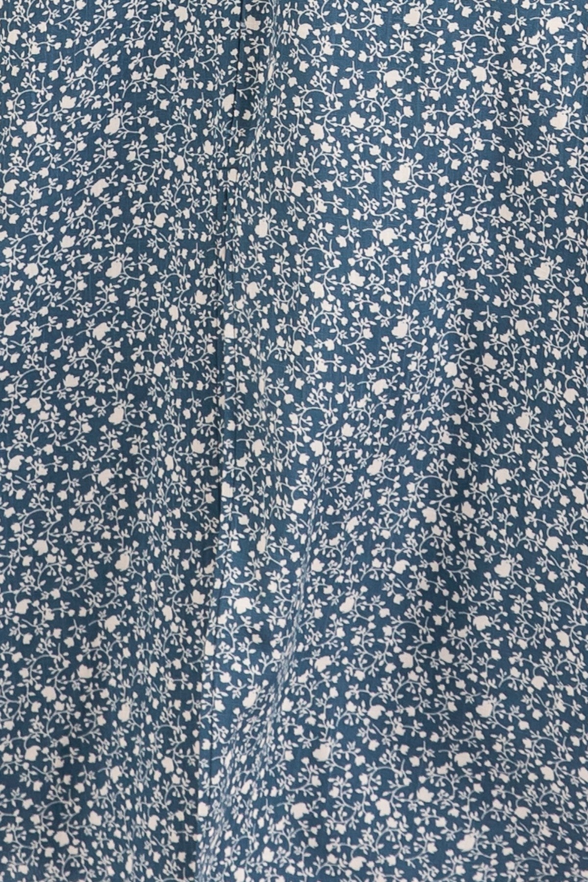 Teal Floral V-Neck Button Front Midi Dress