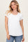 Ivory Round Neck Nursing Pocket T-Shirt