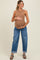 Navy Rolled Cuffed Barrel Leg Maternity Jeans