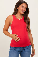 Coral Knit Maternity Tank Top